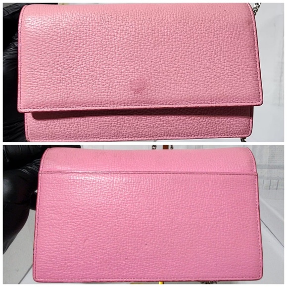 Authentic MCM Calfskin Leather Crossbody Bag Pink - Picture 5 of 16